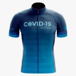 JERSEY DE CICLISMO COVID-19 AZUL UNISEX