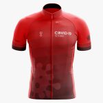 JERSEY DE CICLISMO COVID-19 ROJO UNISEX