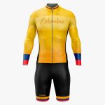 UNIFORME DE CICLISMO COLOMBIA AMARILLO UNISEX