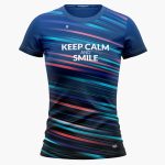 CAMISETA DE ATLETISMO AZUL SMILE UNISEX