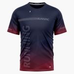 CAMISETA DE ATLETISMO AZUL OSCURO UNISEX