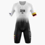 TRAJE DE TRIATLON BLANCO NEGRO UNISEX