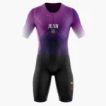 TRAJE DE TRIATLON MORADO NEGRO UNISEX
