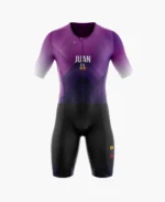 TRAJE DE TRIATLON MORADO NEGRO UNISEX