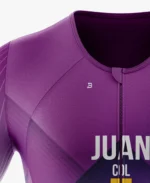 TRAJE DE TRIATLON MORADO NEGRO UNISEX - Image 3