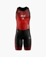 TRAJE DE TRIATLON ROJO NEGRO UNISEX
