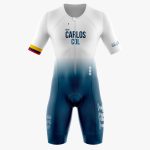 TRAJE DE TRIATLON BLANCO AZUL UNISEX