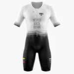 TRAJE DE TRIATLON BLANCO NEGRO DINAMICO UNISEX