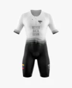TRAJE DE TRIATLON BLANCO NEGRO DINAMICO UNISEX