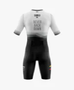 TRAJE DE TRIATLON BLANCO NEGRO DINAMICO UNISEX - Image 2