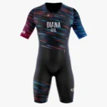 TRISUIT DE TRIATLON NEGRO CON LINEAS NEON UNISEX