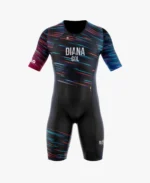 TRISUIT DE TRIATLON NEGRO CON LINEAS NEON UNISEX