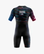 TRISUIT DE TRIATLON NEGRO CON LINEAS NEON UNISEX - Image 2